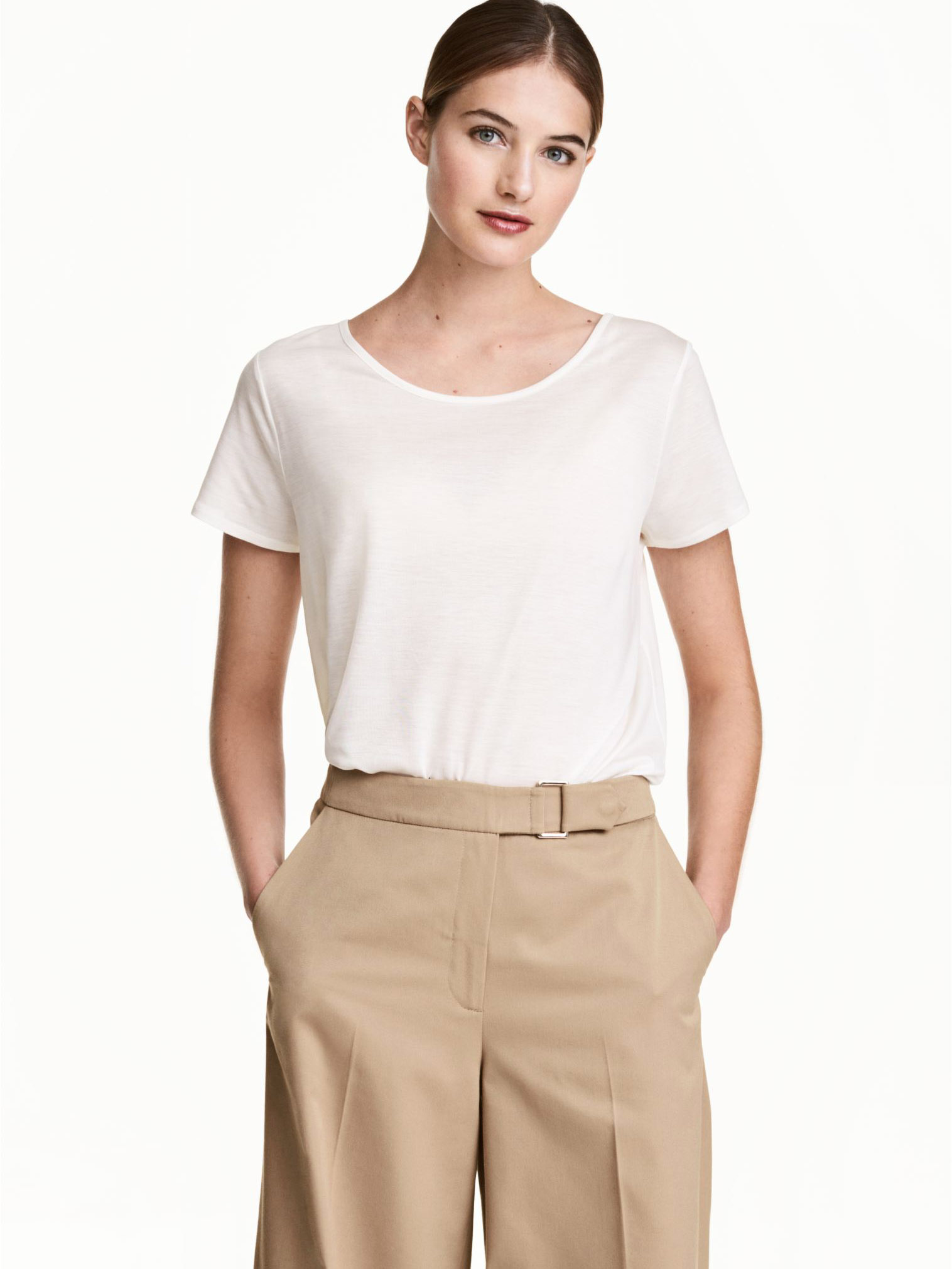 

Футболка H& 0486202  Белая, Футболка H&M 0486202 M Белая
