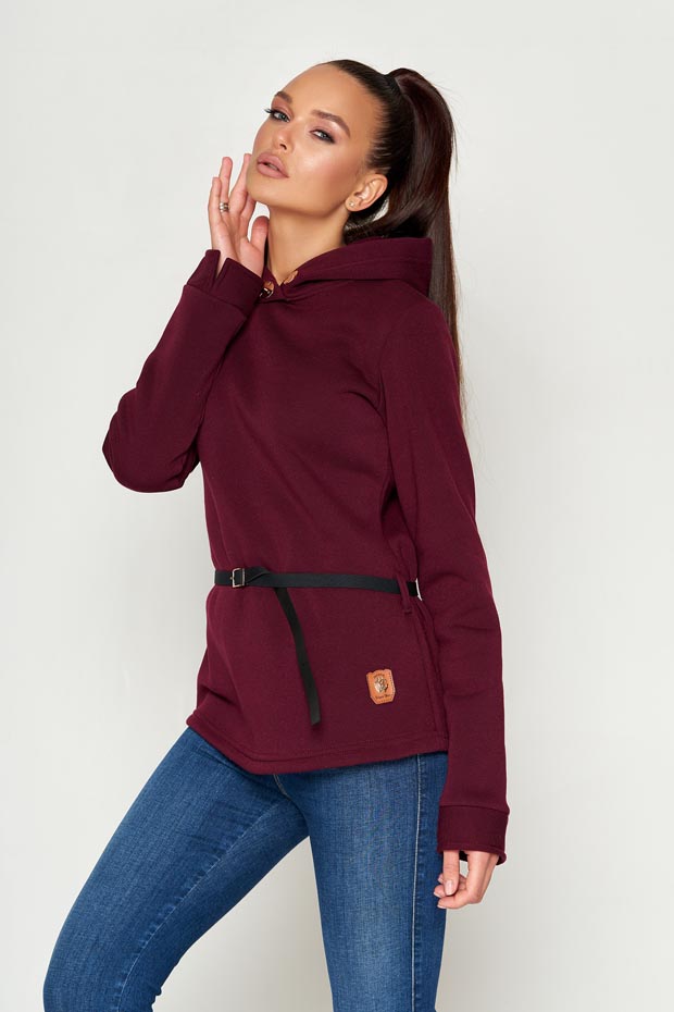 

Женский JADONE FASHION футеровый свитшот с капюшоном и ремнем Франси цвет бордовый  (Свитшот Франси с ремнем марсала, Женский JADONE FASHION футеровый свитшот с капюшоном и ремнем Франси цвет бордовый M (Свитшот Франси с ремнем марсала)