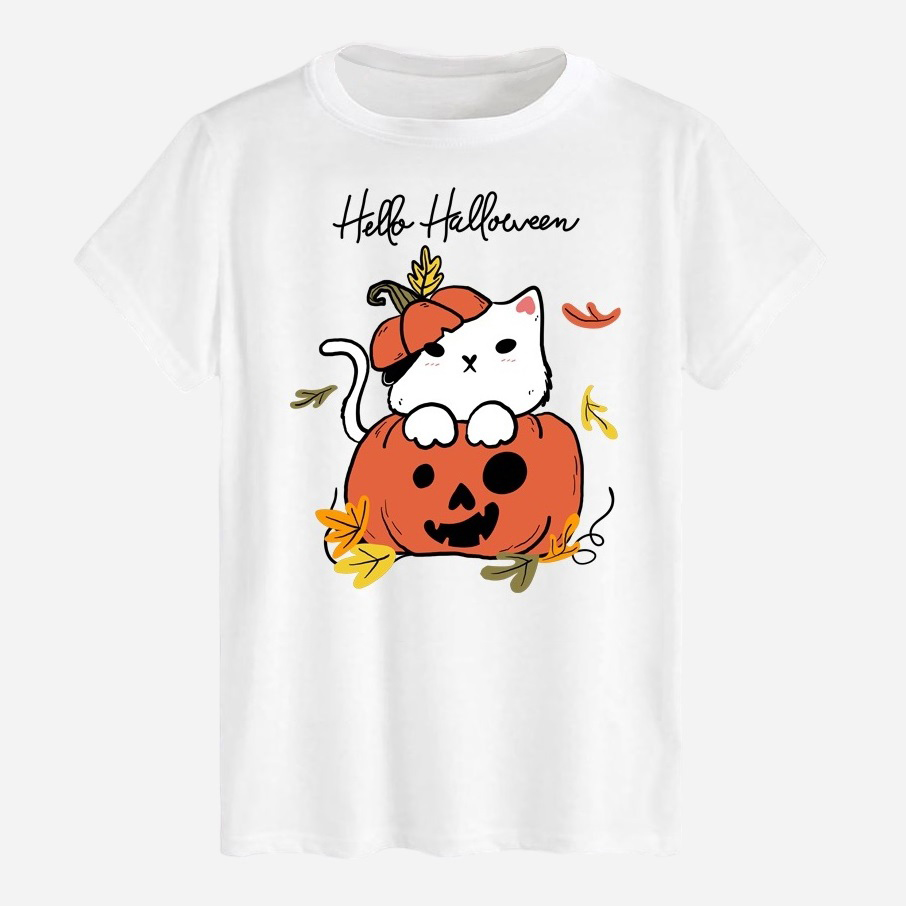 Акція на Футболка бавовняна довга чоловіча Likey Happy Halloween M150-2326 XL Біла від Rozetka