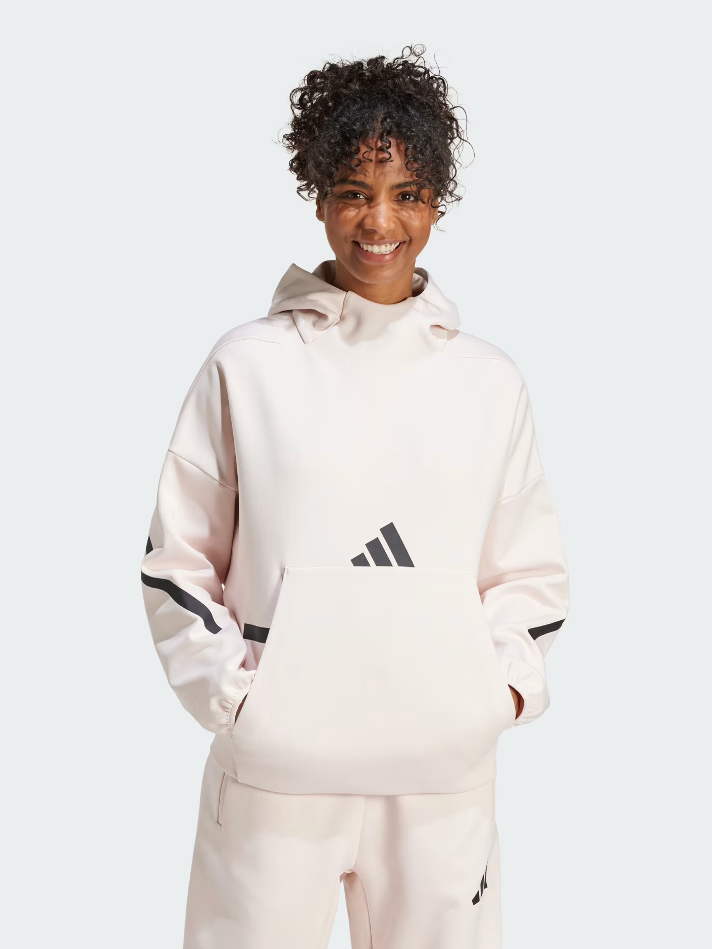 Акція на Худі жіноче Adidas W Z.N.E. Oh Hd JF4782 XL Wonqua від Rozetka