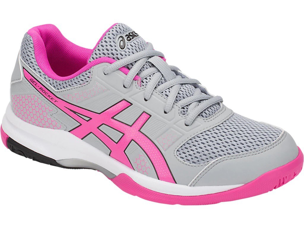 

Кроссовки для волейбола Asics GEL-ROCKET 8 B756Y-020 Серый розовый Жен 37