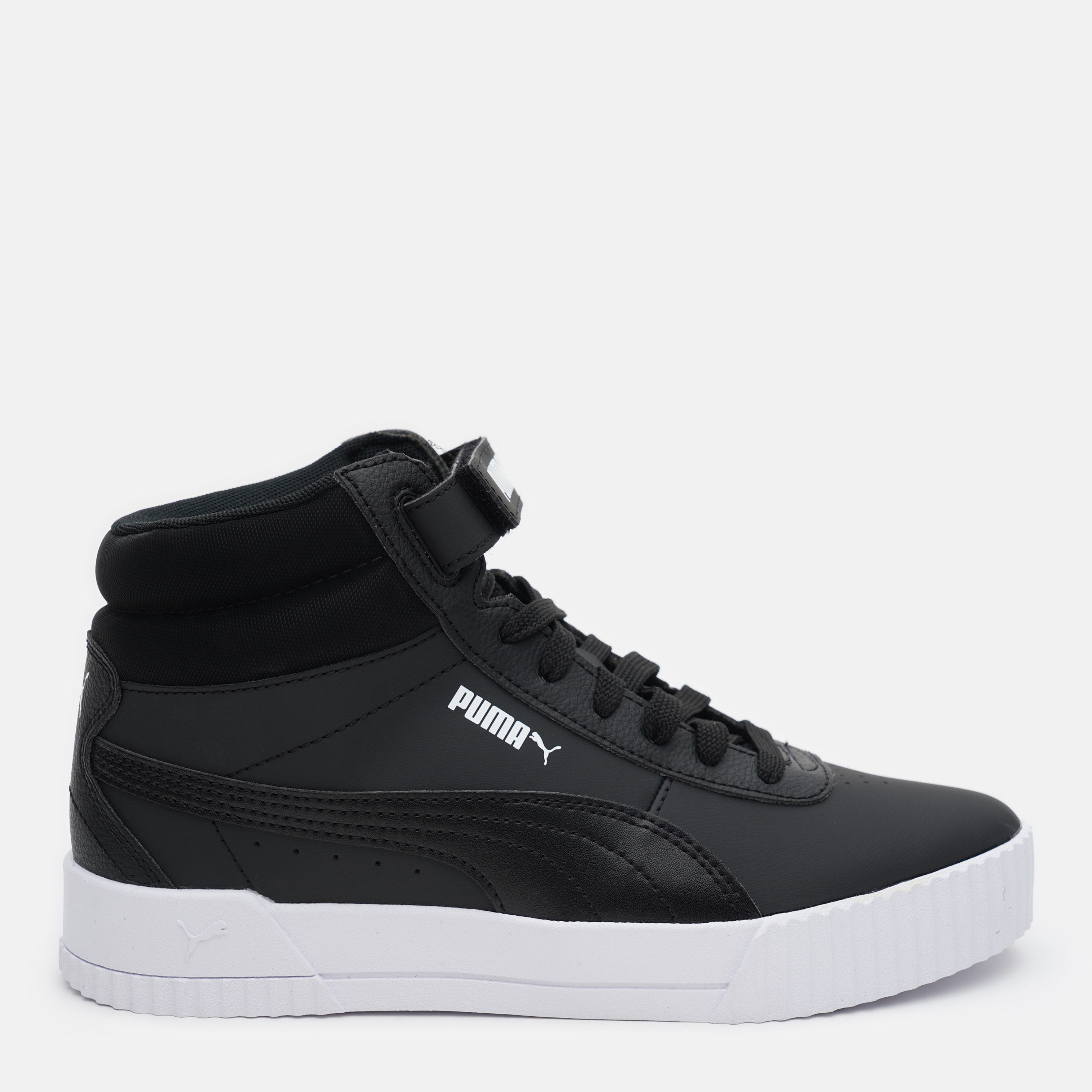 Акція на Жіночі черевики високі Puma Carina Mid 37323305 38.5 (5.5UK) 24.5 см Puma Black-Puma Black-Puma White від Rozetka