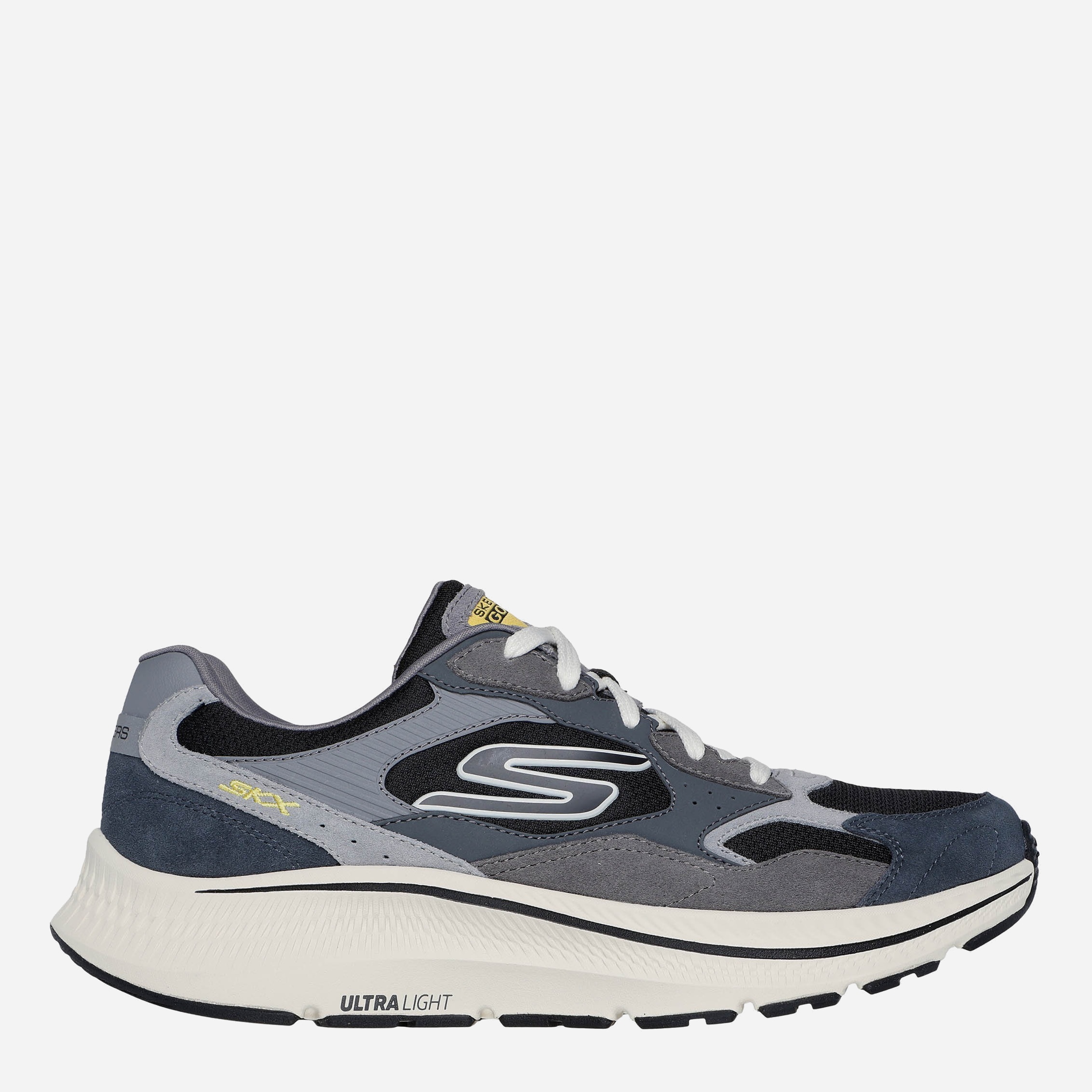 Акція на Чоловічі кросівки для бігу Skechers 220872 CCBK 41 (8US) 26 см Сірі від Rozetka