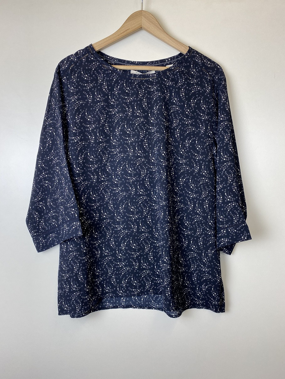 

Блуза,4903_синиe-белый,Maison Scotch,ж Maison Scotch темно-синий- белый S 10216716-FWLM-D53 XL, XL