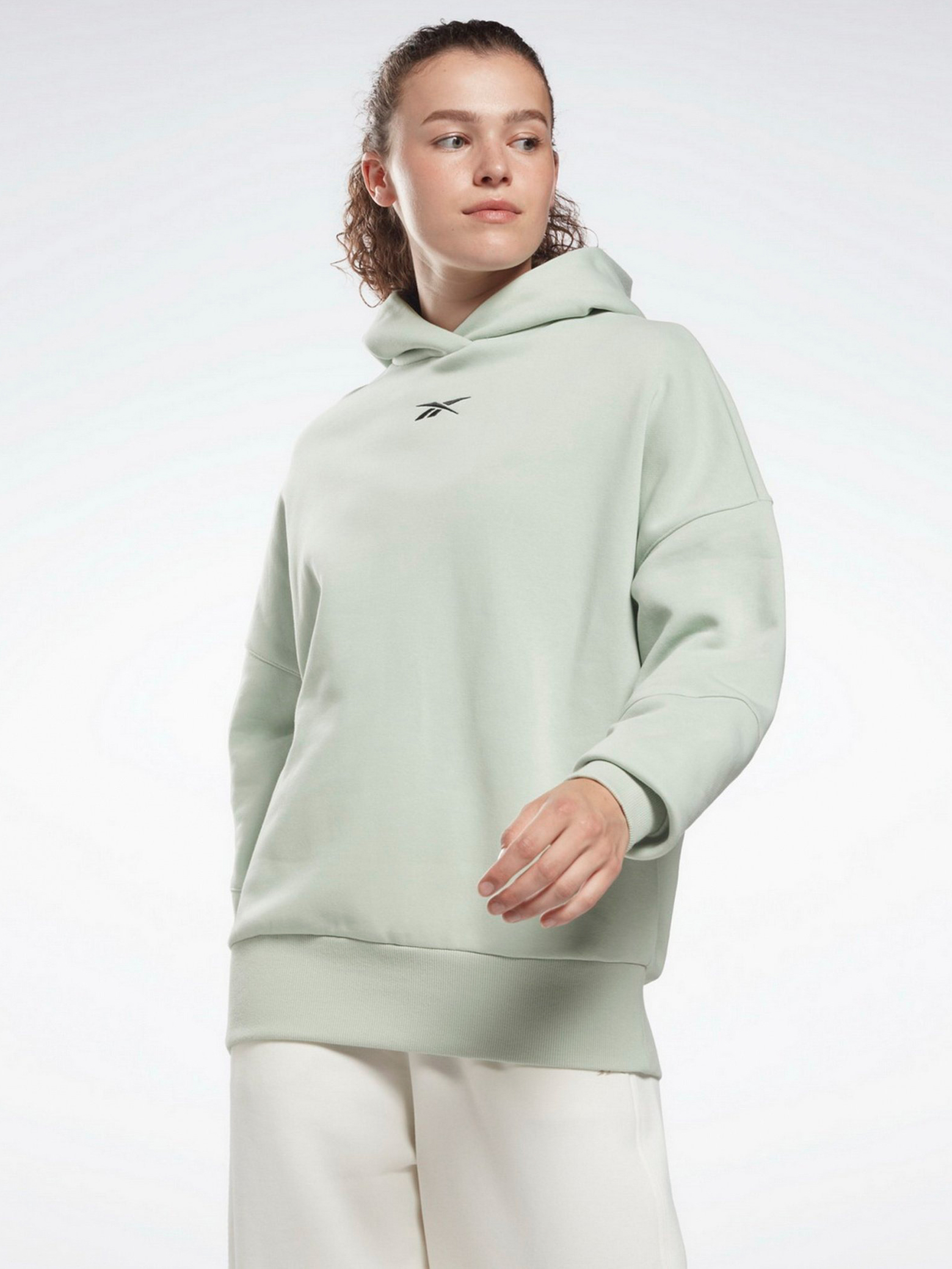 Акція на Худі оверсайз жіноче Reebok Lux Hoodie H51829 L М'ятне від Rozetka