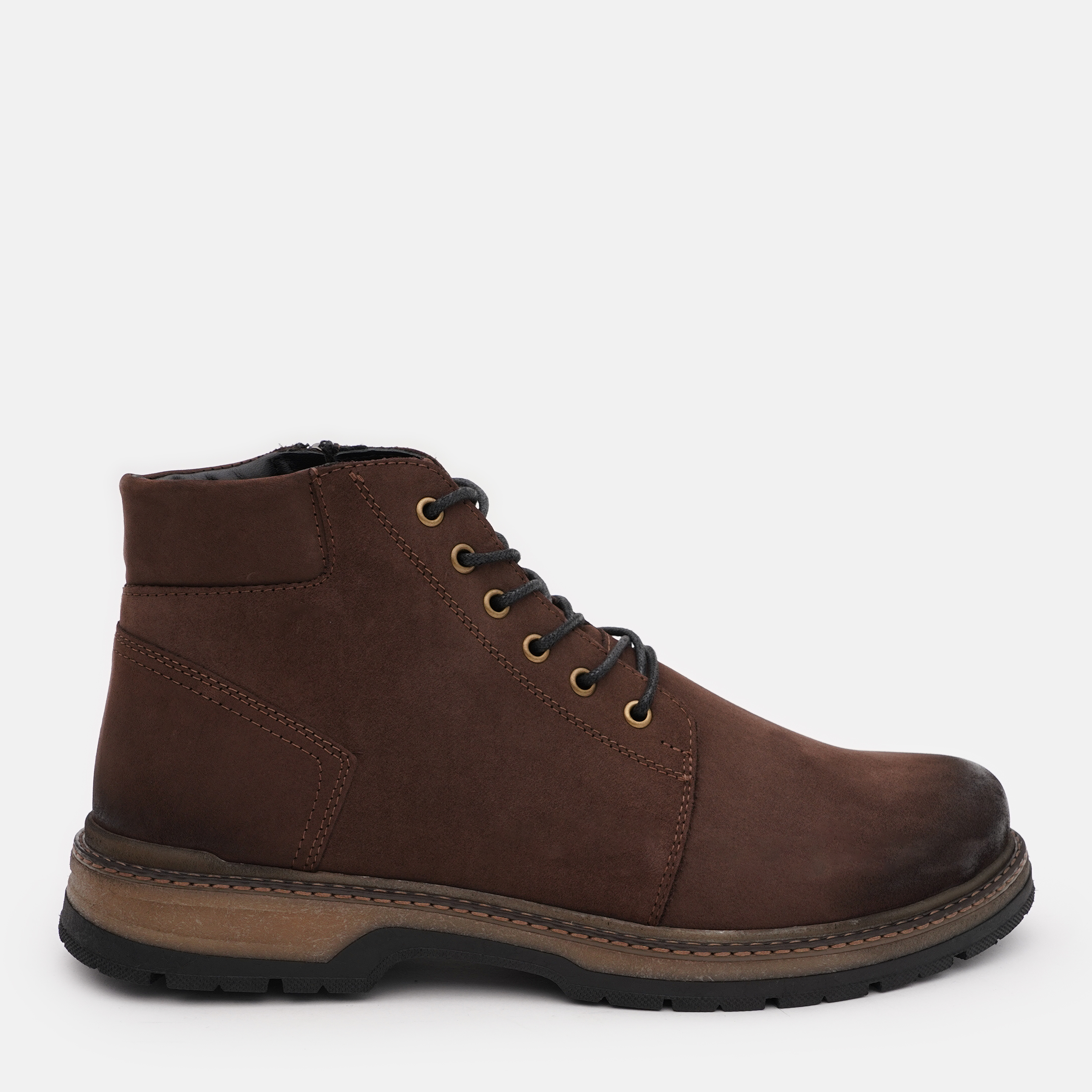 Акція на Чоловічі черевики зимові Prime Shoes 630 Brown Nubuck 16-630-70317 40 26.5 см Brown від Rozetka