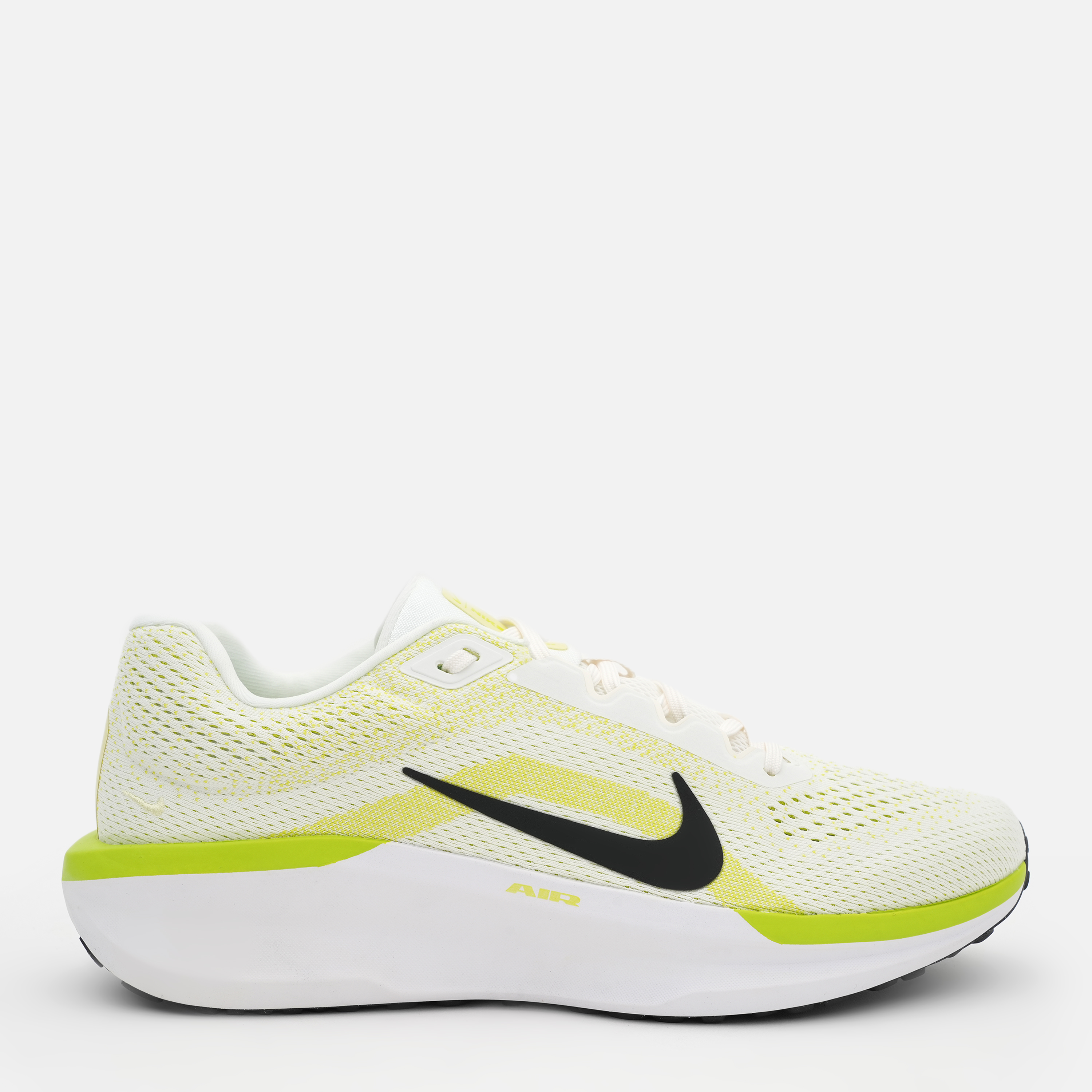 Акція на Чоловічі кросівки для бігу Nike Air Winflo 11 FJ9509-101 43 (9.5US) 27.5 см Білі/Жовті від Rozetka