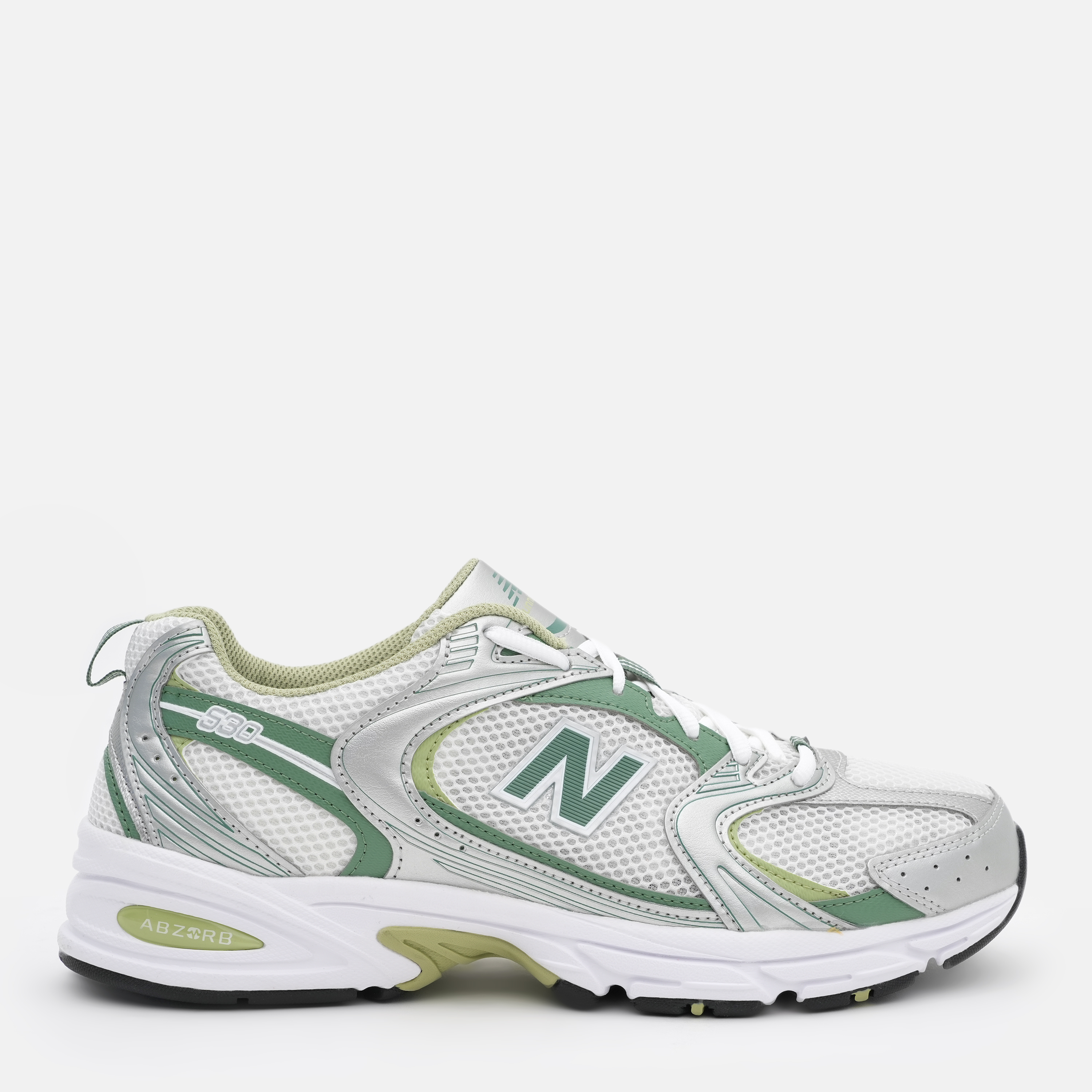 Акція на Чоловічі кросівки New Balance 530 MR530ADB 45 (11US) 29 см Сріблясті/Зелені від Rozetka