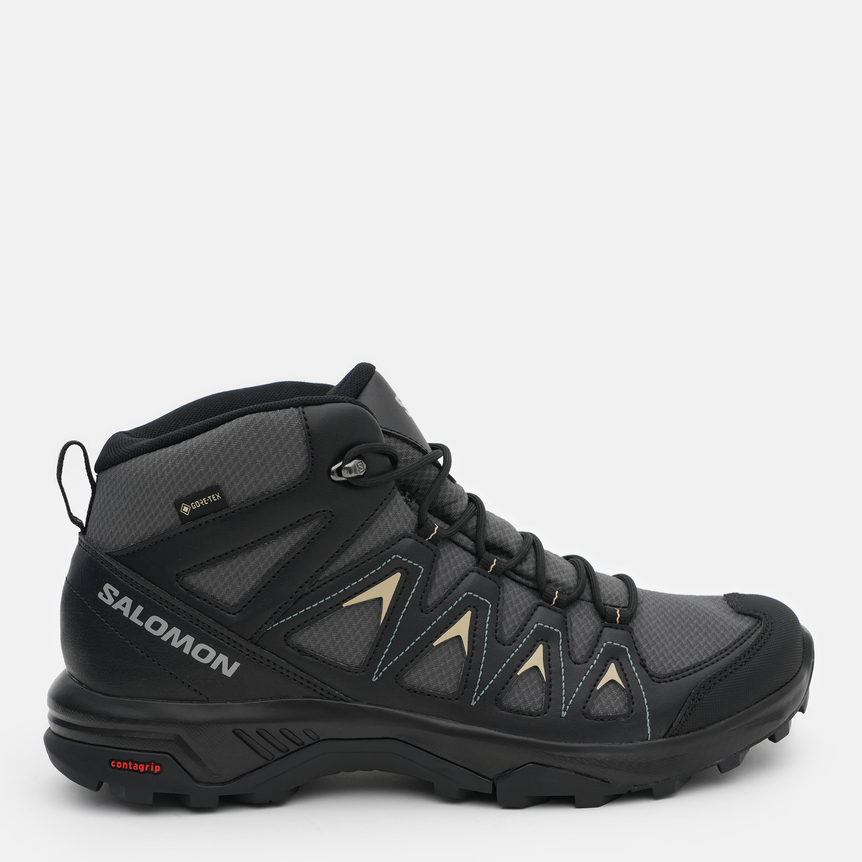 Акція на Чоловічі черевики з Gore-Tex Salomon X Braze Mid Gtx L47430500 40.5 (7.5US) 25.5 см Чорні від Rozetka