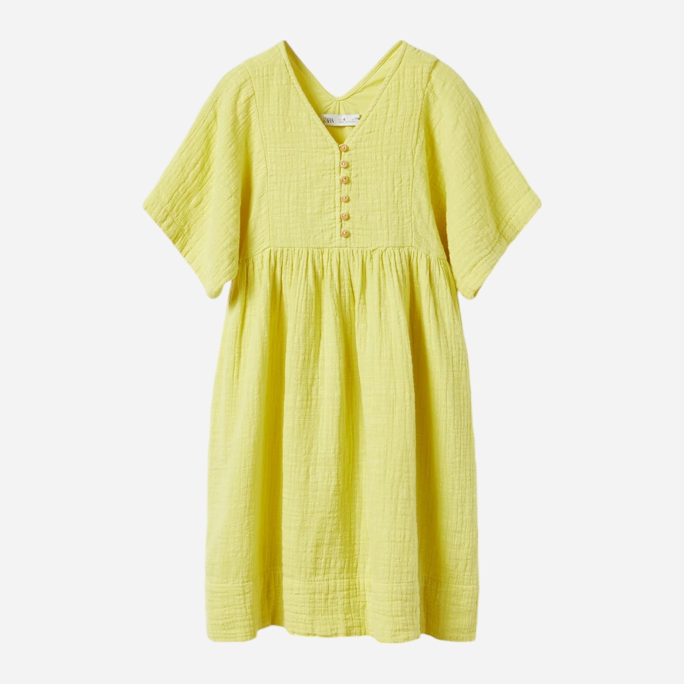 Акція на Сукня для дівчат Zara 1548/151 116 см Yellow від Rozetka