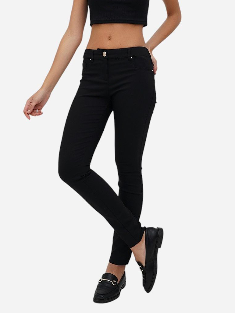 Акція на Джинси Skinny жіночі Sassofono A271-SF-2549 34 Чорні від Rozetka