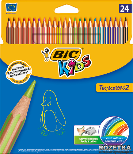 

Карандаши цветные BIC Tropicolor 24 цвета (3270220022510)