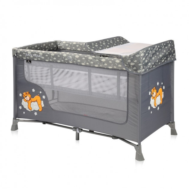 

Кровать-манеж Lorelli SR 2 L Серый (SR 2 LAYER GREY CLOUDS)