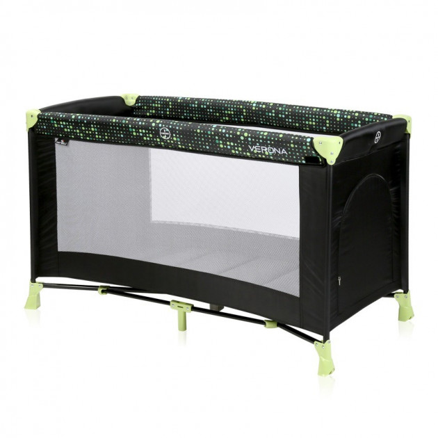 

Манеж Lorelli Verona 1 Черный (VERONA 1 LAYER BLACK GREEN DOTS)