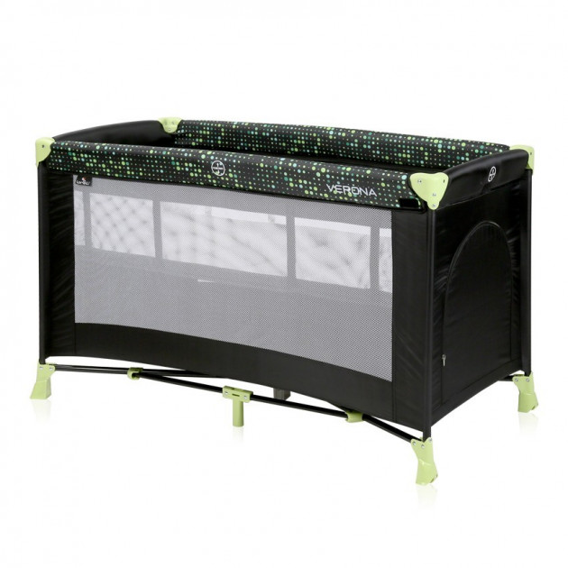 

Манеж-кровать Lorelli Verona 2 Layer Черный (VERONA 2 LAYERS BLACK GREEN DOTS)