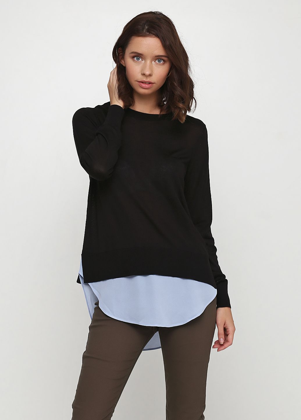 

Джемпер H&M 601-4003914 XS Черный