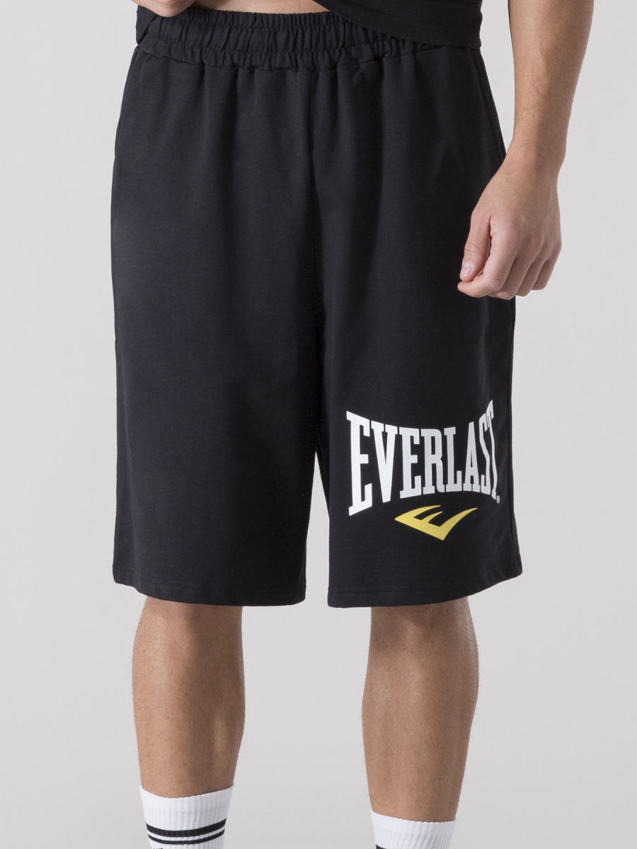 Акція на Шорти бавовняні довгі чоловічі Everlast Bermuda Felpa Non Garz 37M296D80-2000 2XL Чорні від Rozetka