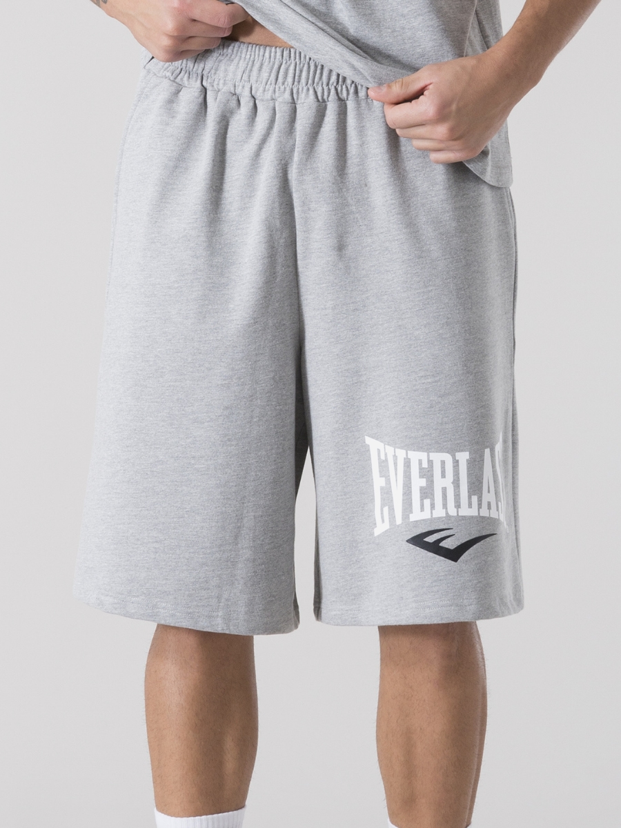 Акція на Шорти бавовняні довгі чоловічі Everlast Bermuda Felpa Non Garz 37M296D80-M000 S Сірі від Rozetka