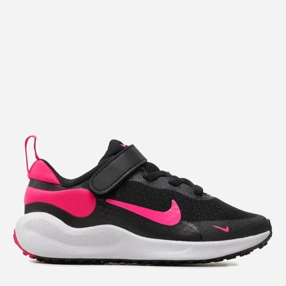 Акція на Дитячі кросівки для дівчинки Nike Revolution 7 (Psv) FB7690-002 27 (10C) Чорні від Rozetka