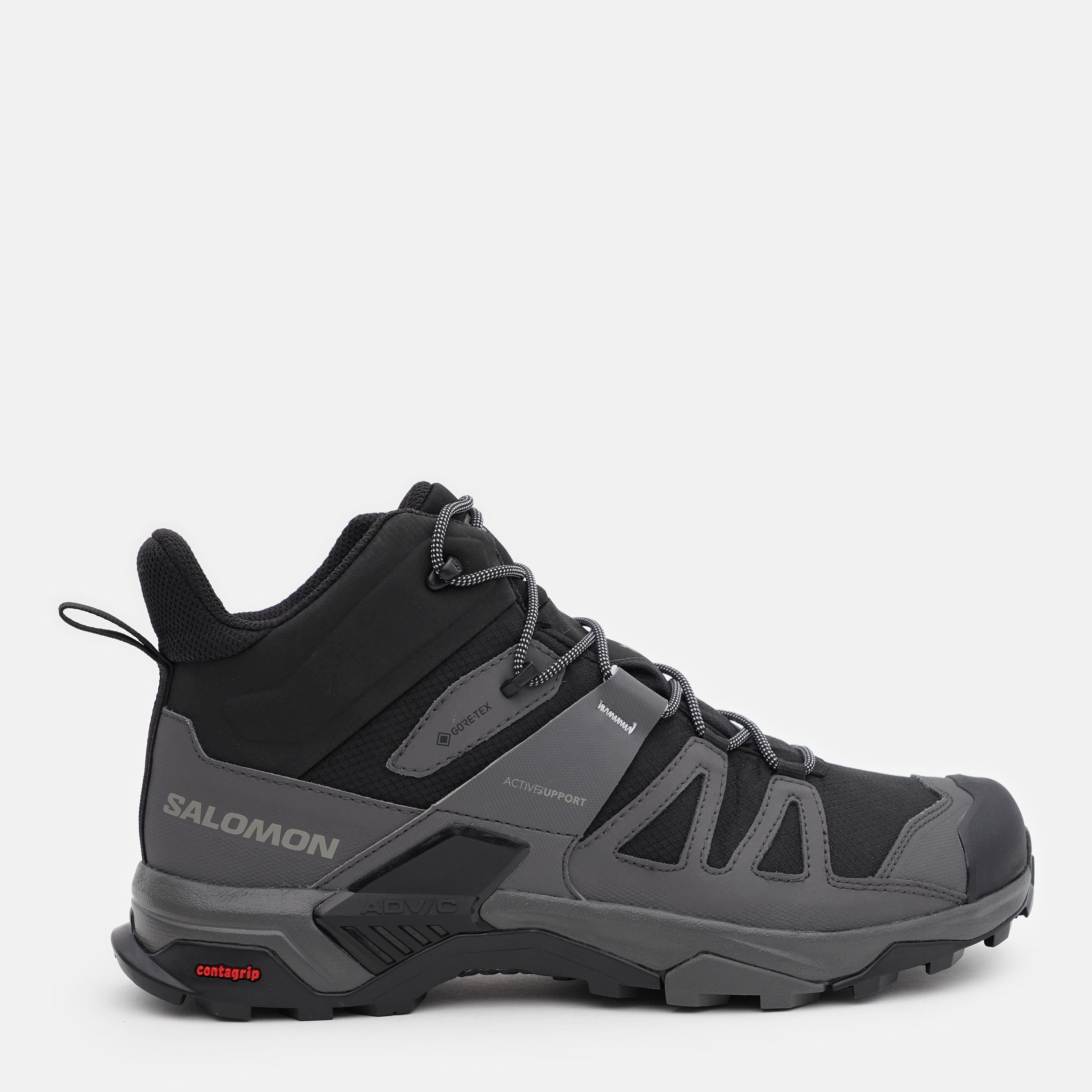 Акція на Чоловічі черевики Salomon X Ultra 4 Mid Wide Gore-Tex L41294600 43.5 (9.5US) 27.5 см Чорні від Rozetka