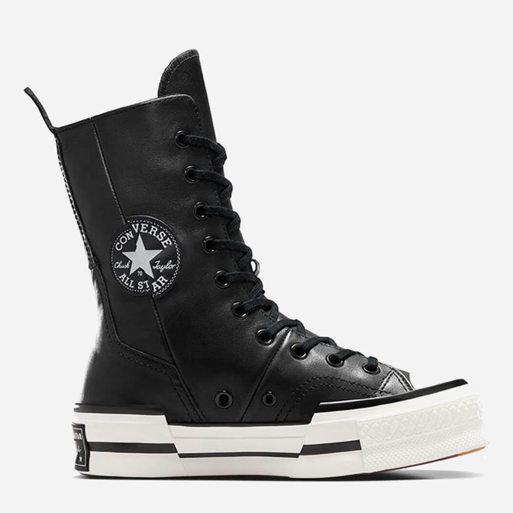 Акція на Жіночі кеди високі Converse Chuck 70 Plus X-Hi A08340C-001 37.5 (5UK/5USA) 22 см Чорні від Rozetka