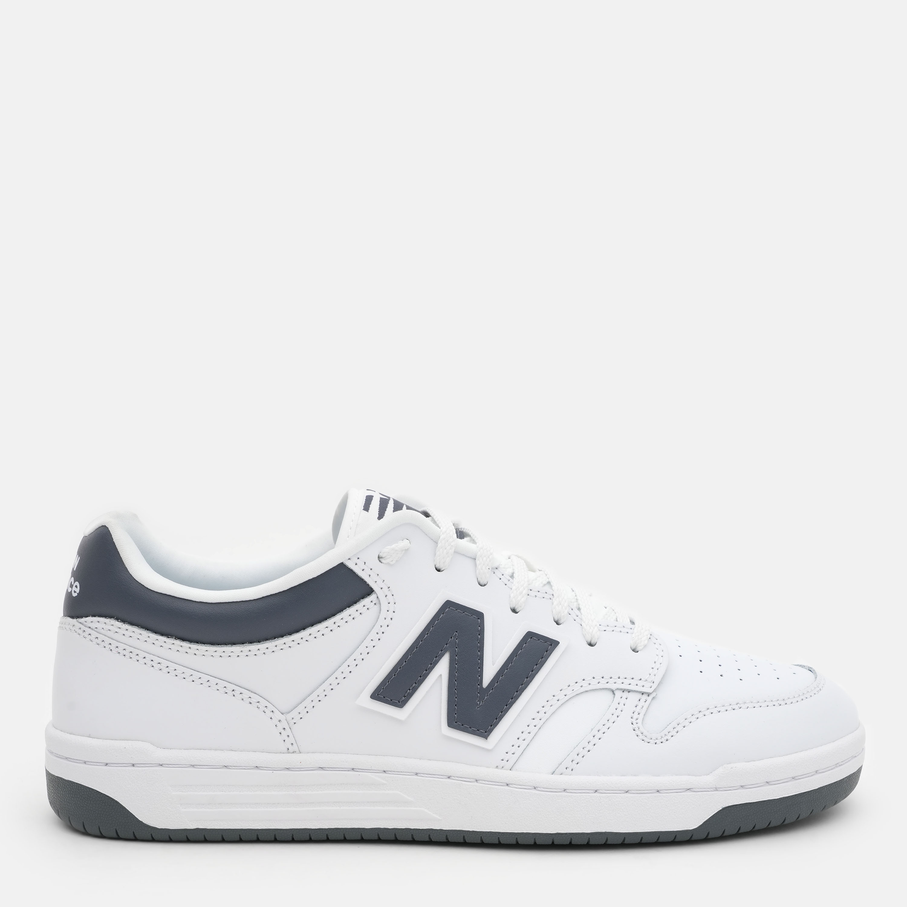 Акція на Чоловічі кеди New Balance 480 BB480LWE 46.5 (12US) 30 см Біло-чорні від Rozetka