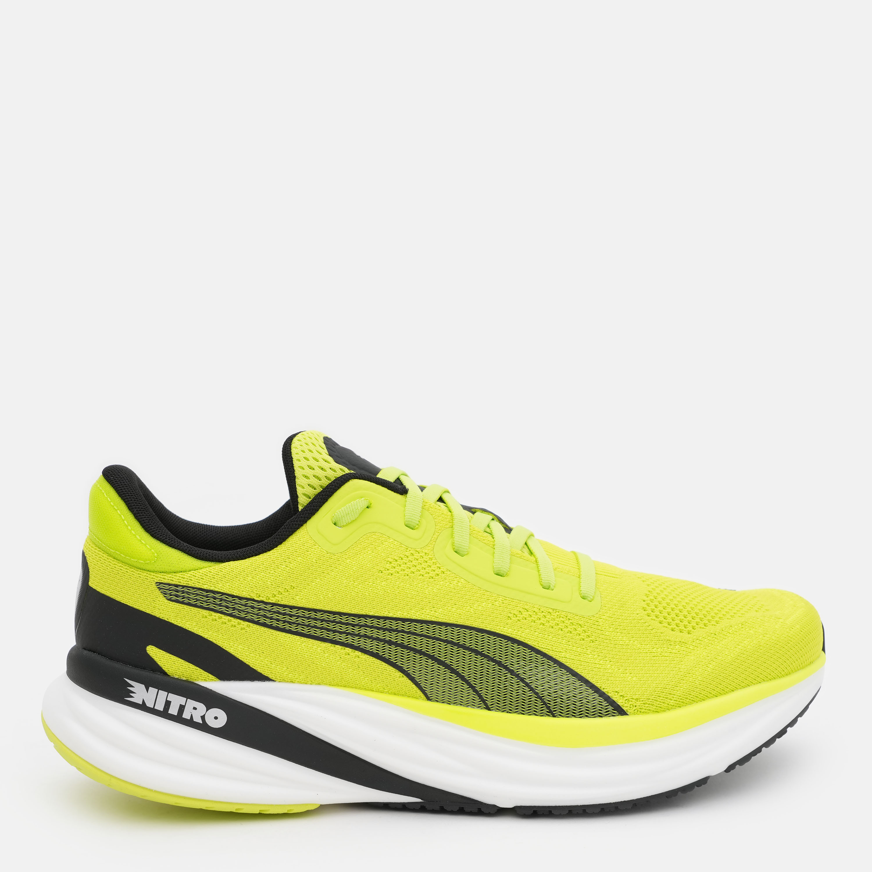 Акція на Чоловічі кросівки для бігу Puma Magnify Nitro 2 37690906 43 (9UK) 28 см Lime Pow-Puma Black-Puma Silver від Rozetka