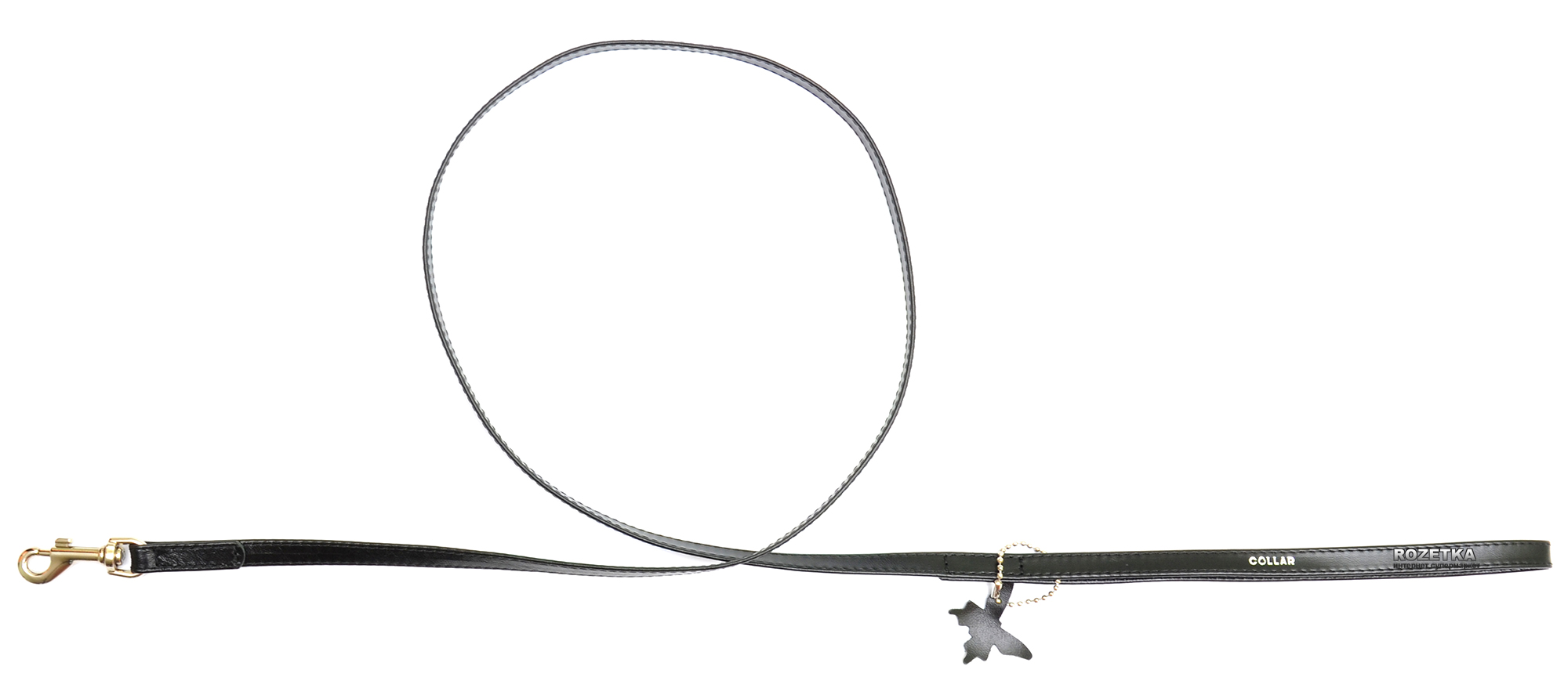 

Поводок для собак кожаный Collar WAUDOG Glamour, M-XXL, Ш 25 мм, Дл 122 см
