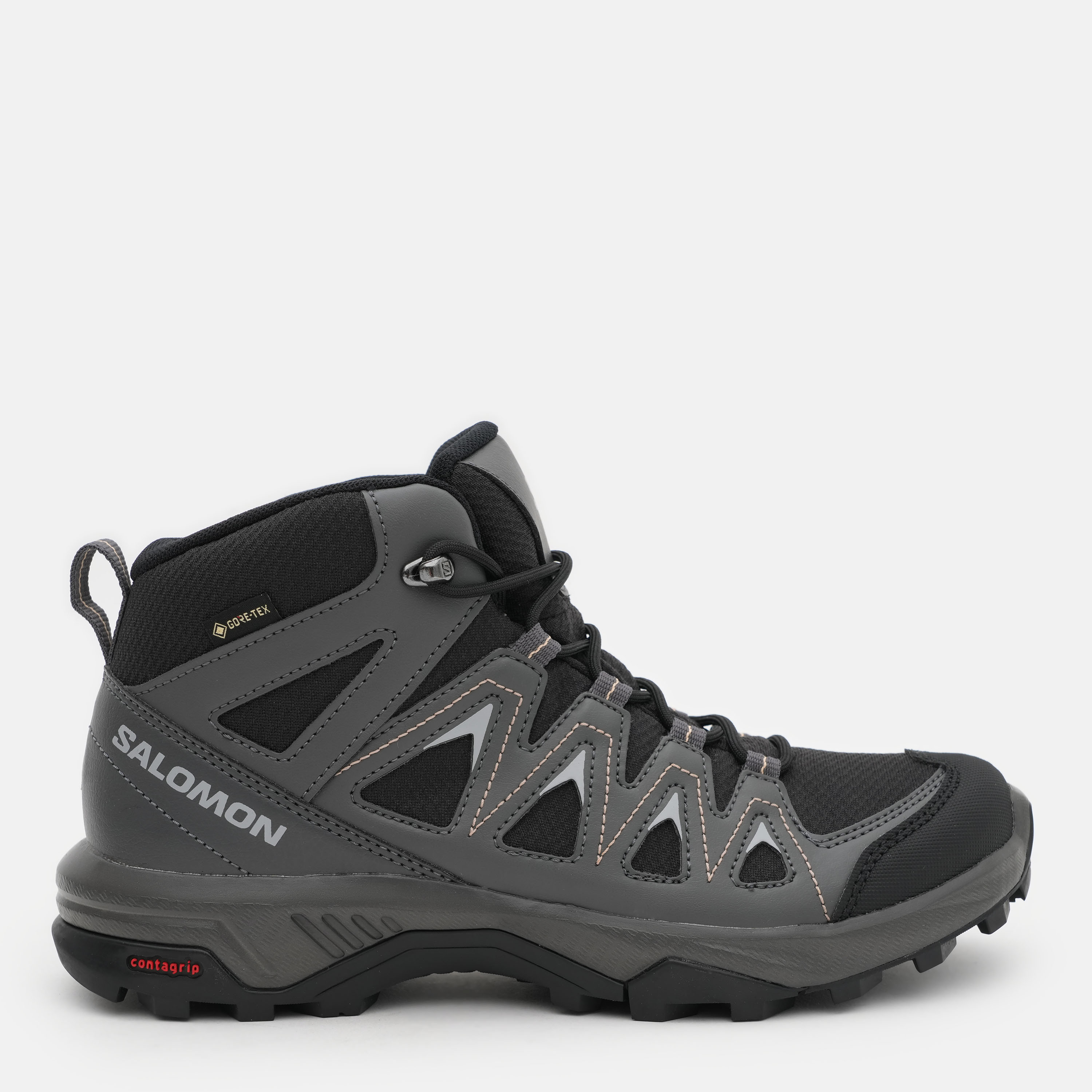 Акція на Жіночі черевики низькі з Gore-Tex Salomon X Braze Mid Gtx L47181200 36.5 (5.5US) 23 см Сірі від Rozetka