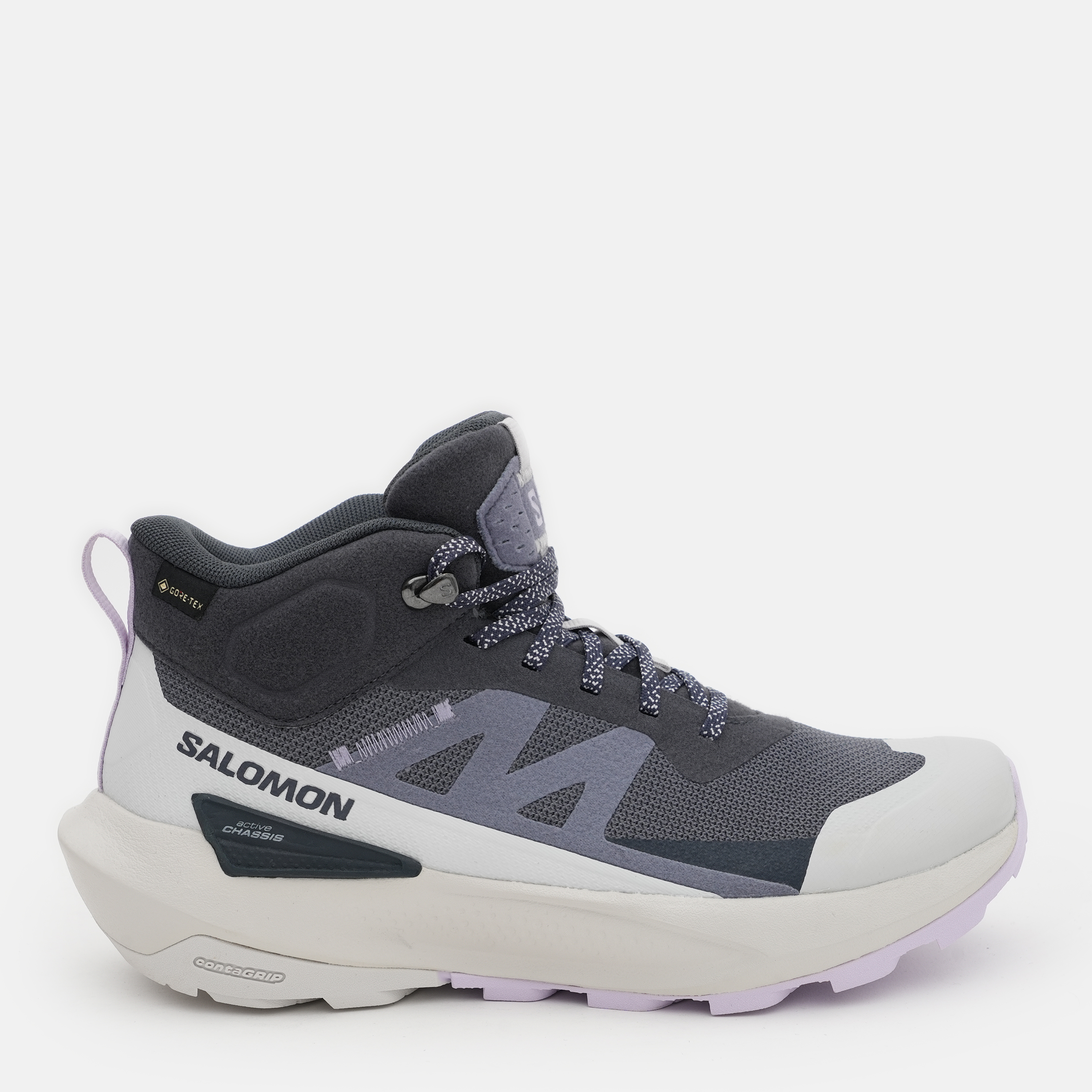 Акція на Жіночі черевики низькі Salomon Elixir Activ Mid Gtx L47457400 41.5 (9US) 26.5 см Сірі від Rozetka