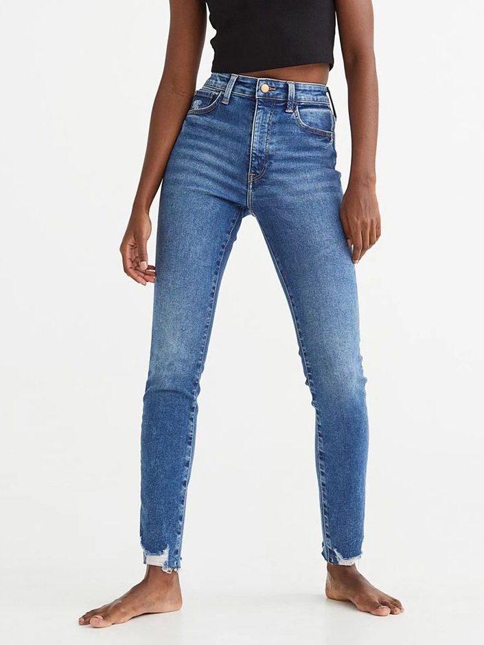 Акція на Джинси Skinny жіночі H&M 060986211_blue XXS Сині від Rozetka