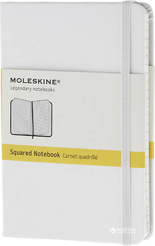

Записная книга Moleskine Classic 9 x 14 см 192 страницы в клетку Белая (9788866137184)