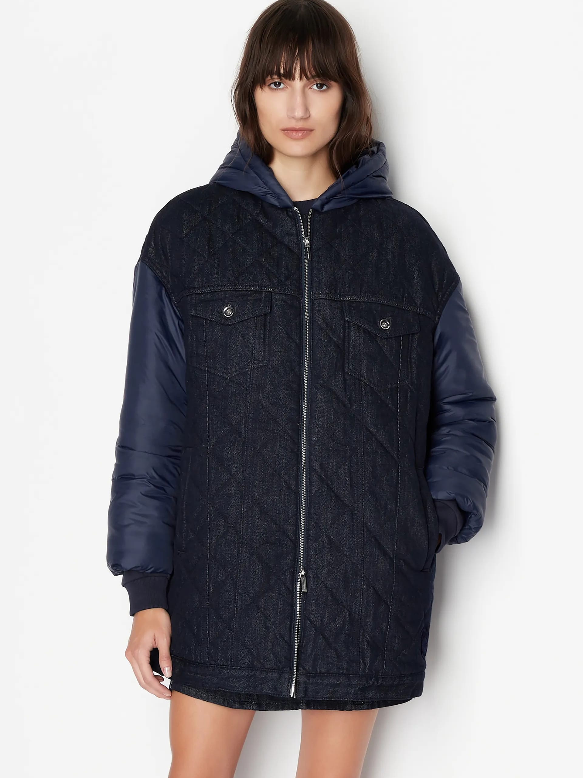 Куртка демісезонна з капюшоном жіноча Armani Exchange 628029126 S Синя від Rozetka на платформі USKIDKA Акція на Куртка демісезонна з капюшоном жіноча Armani Exchange 628029126 S Синя від Rozetka