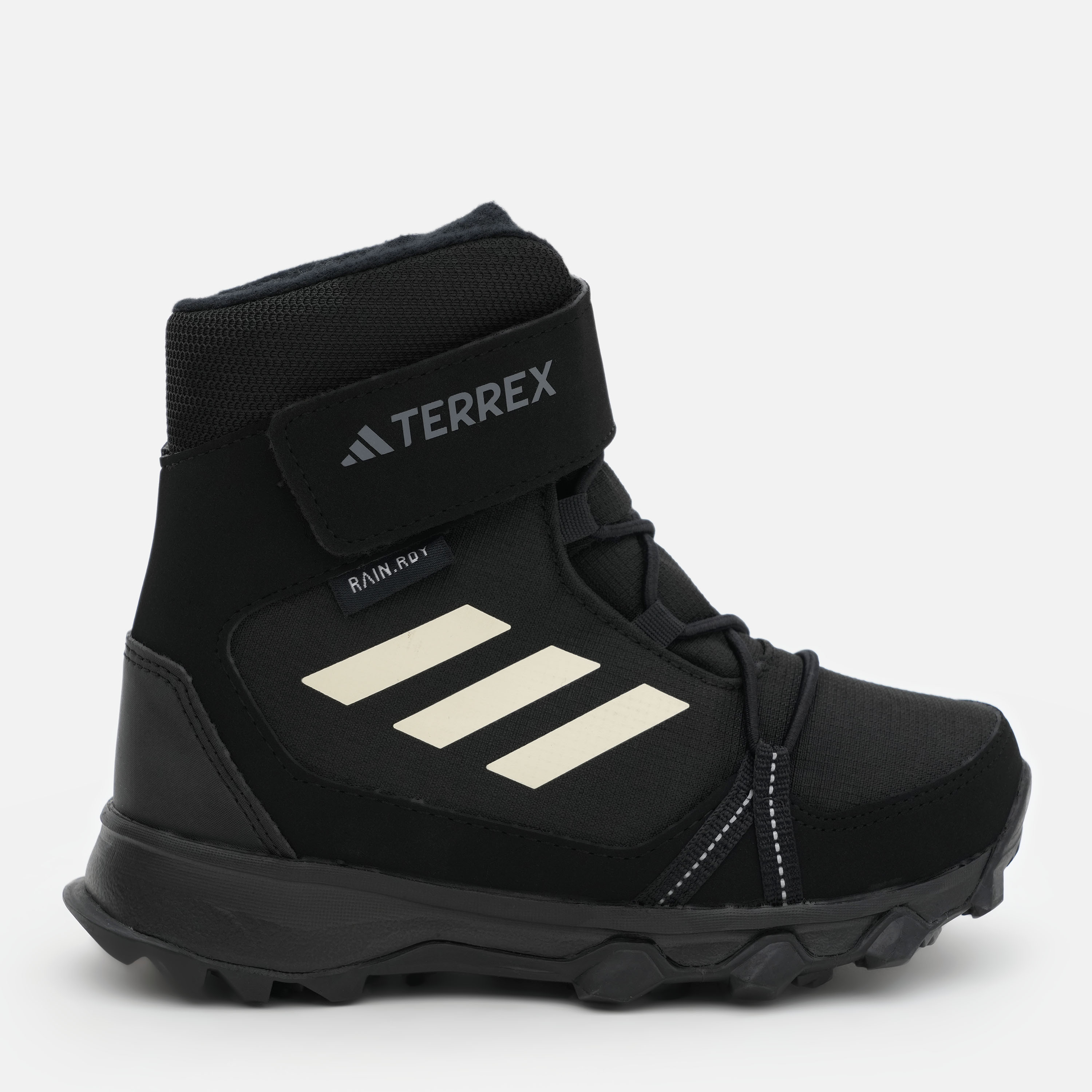 Акція на Дитячі зимові черевики для хлопчика Adidas Terrex Snow Cf R.Rdy K IF7495 31.5 Чорні від Rozetka