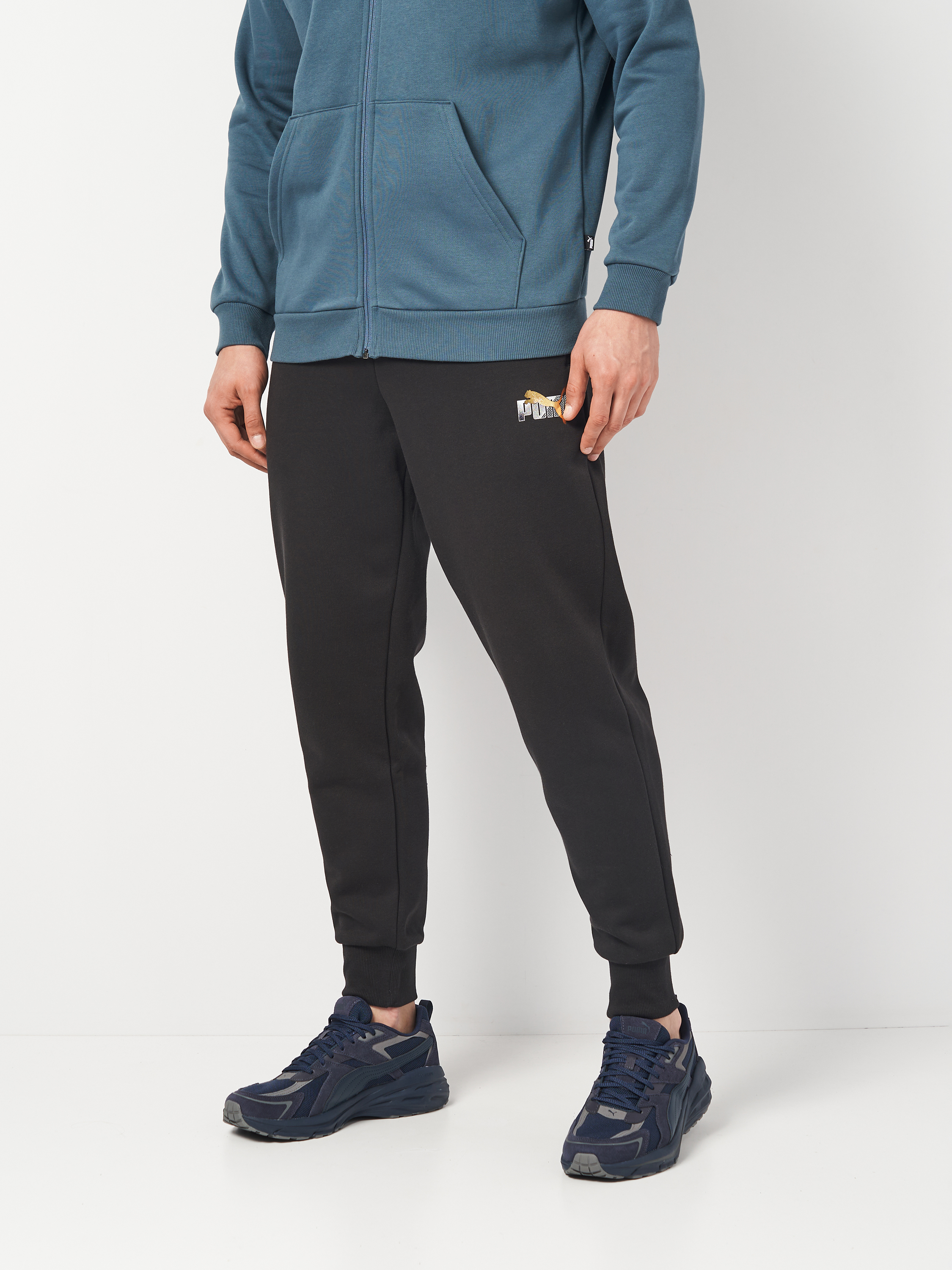 Акція на Спортивні штани чоловічі Puma Ess+ Logo Lab Sweatpants 68185301 M Чорні від Rozetka