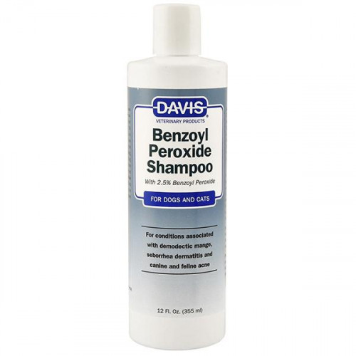 

Шампунь Davis Benzoyl Peroxide Shampoo для собак и котов с демодекозом и дерматитами, 355 мл