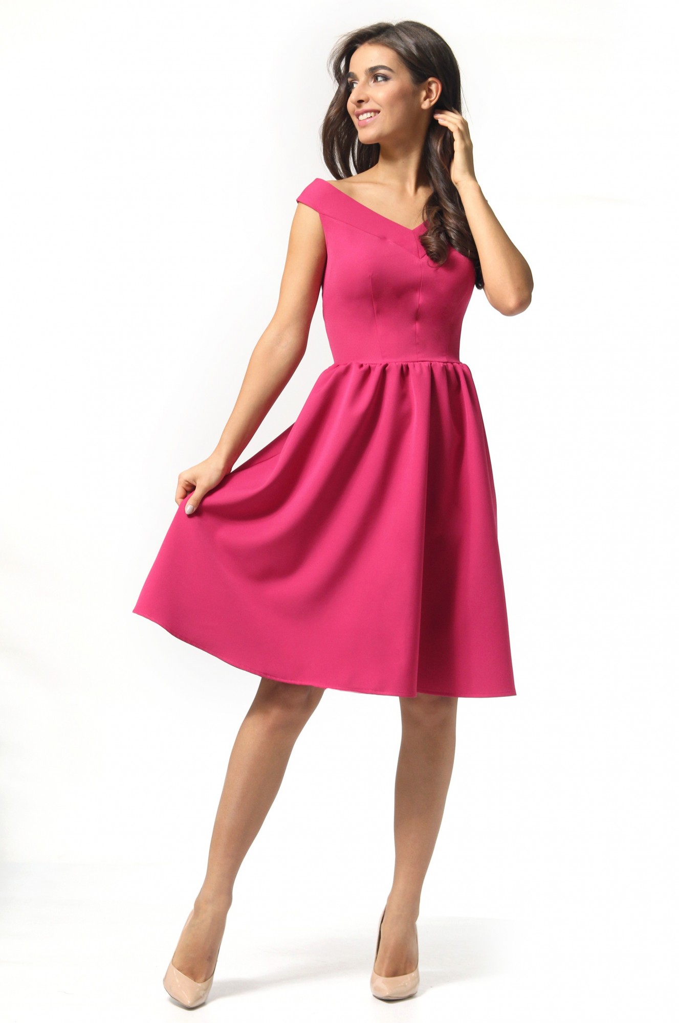 

Женское платье Agata Webers, Мика малиновый 4XL