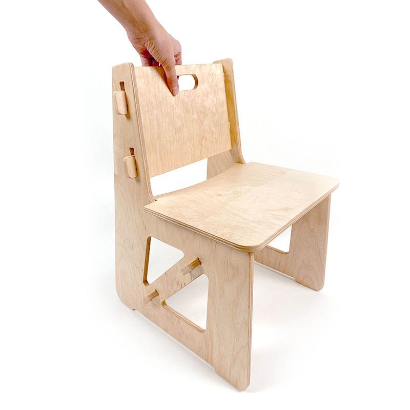 

Дитячий дерев"яний стілець ZIGZAG WOOD ATELIER Береза