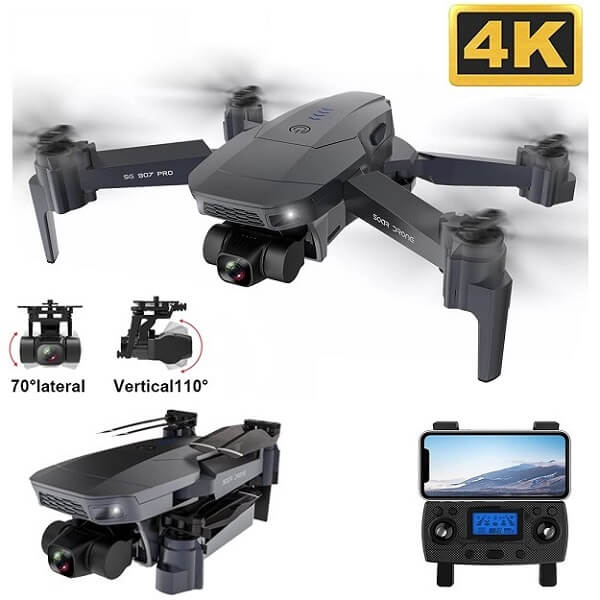 

Квадрокоптер ZLRC SG907 Pro − дрон с 4K и HD-камерами, 5G Wi-Fi, FPV, GPS, 2-осевой подвес, до 14 мин. полета (k388)