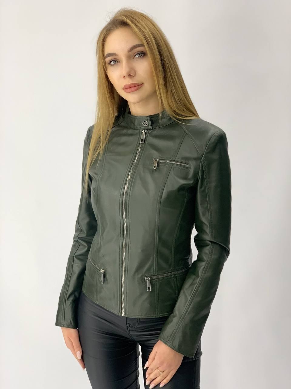 

Женская кожаная куртка Vizon Z-08 S Хаки
