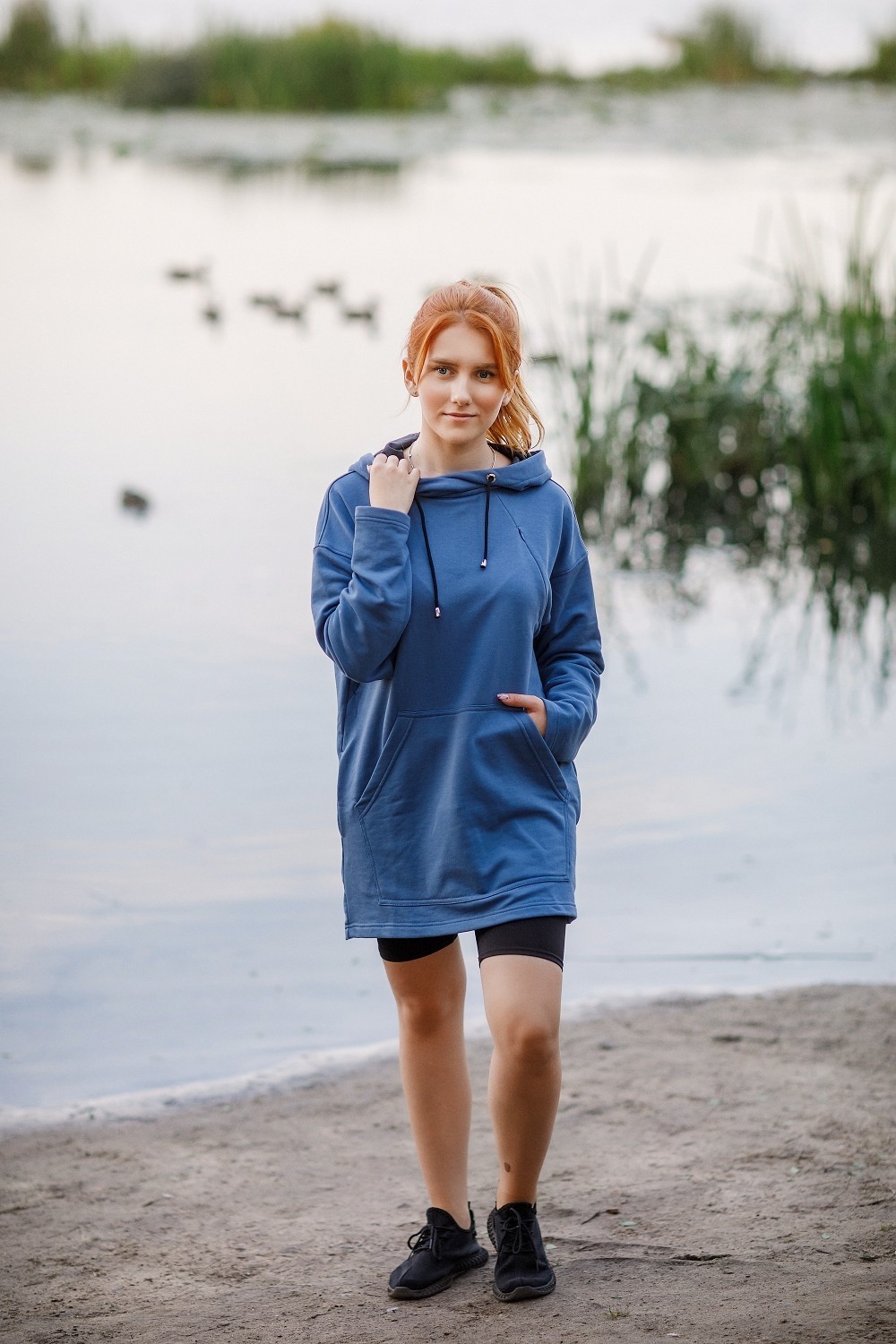 

Худи оверсайз с молниями для кормления C.T. mama One Size Зимнее море