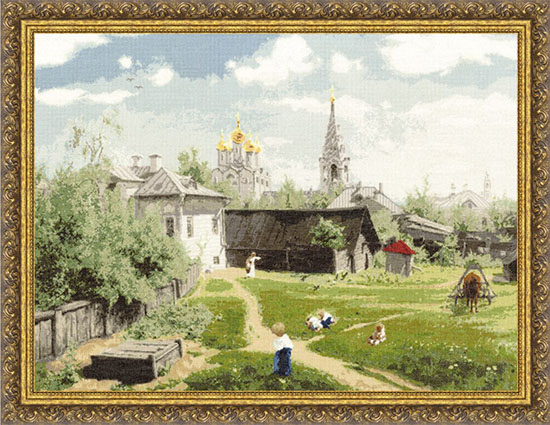 

Набор для вышивания Золотое руно Московский дворик В.Д.Поленов (ПФ-010)