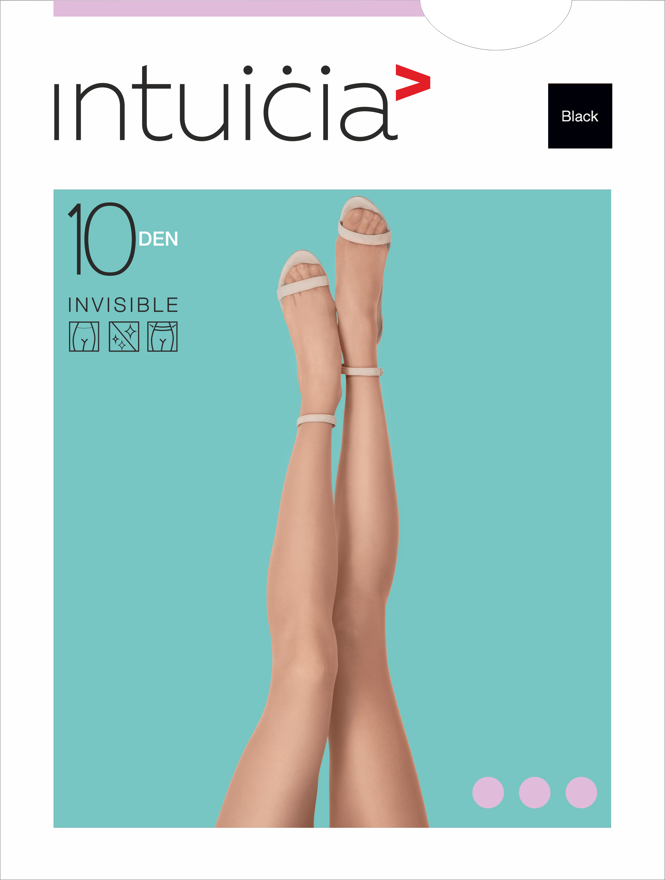 

Колготки Intuicia Premium T-Band Invisible 10 Den  р Black, Колготки Intuicia Premium T-Band Invisible 10 Den 3 р Black