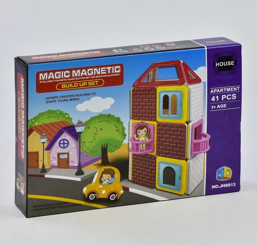 

Детский магнитный конструктор Magic Magnetic Домик JH 8813 41 деталь Разноцветный (2-JH8813-73870)