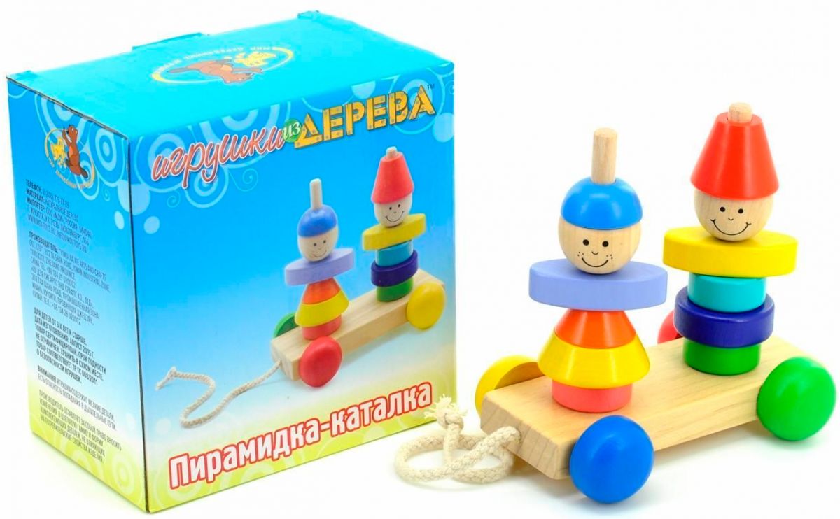 

Пирамидка-каталка Мальчик и девочка MiC (Д354) (151038)