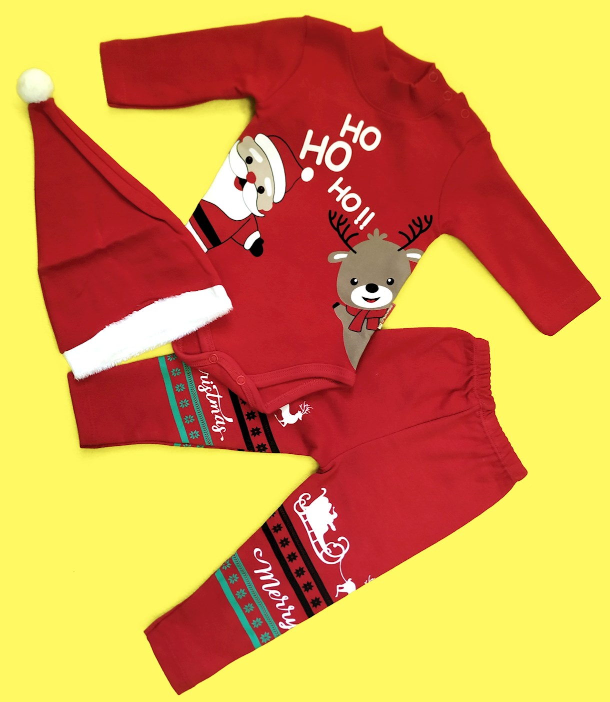 

Костюм -тройка Мой первый Новый год Pabbuc Baby Wear Рост:62 см Размер: 20