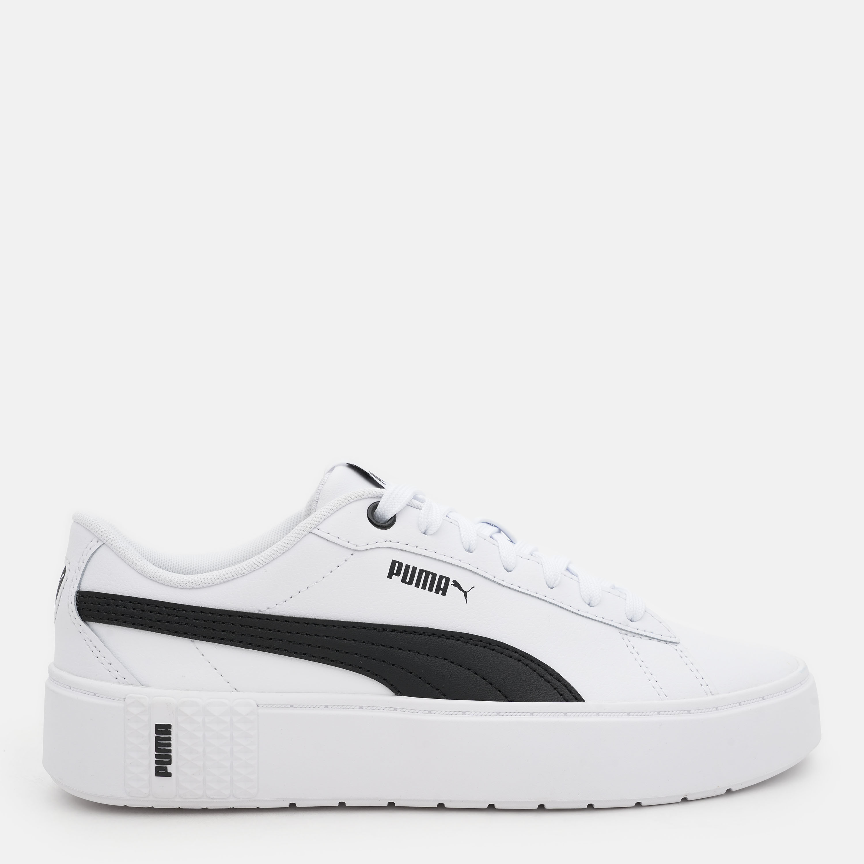 Акція на Жіночі кеди низькі Puma Smash Platform v2 L 37303502 39 (6UK) 25 см Puma White-Puma Black від Rozetka