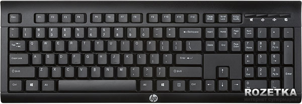 Акція на Клавиатура беспроводная HP K2500 (E5E78AA) від Rozetka UA