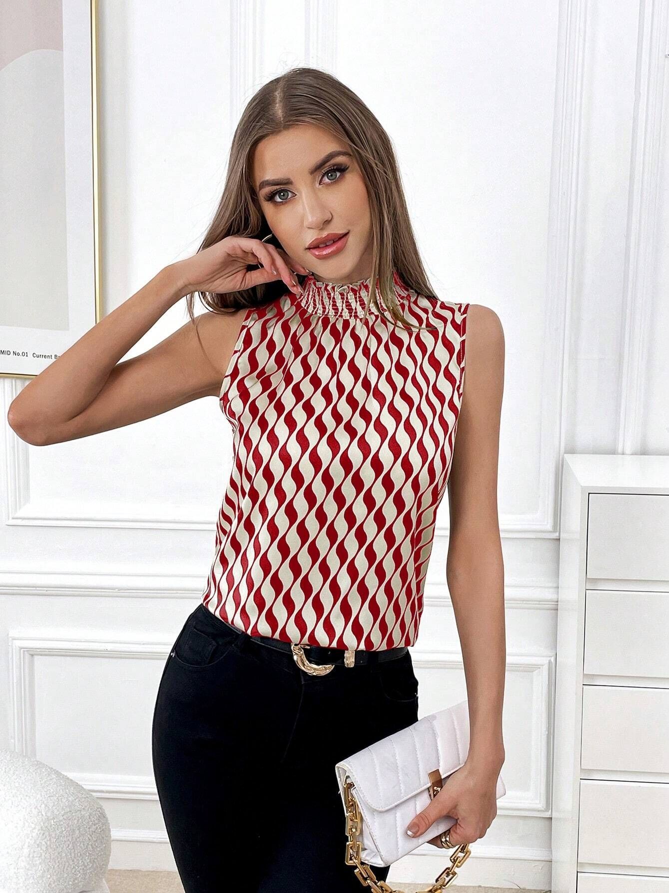 Акція на Блузка жіноча SHEIN GD-00082356 S Різнокольорова від Rozetka