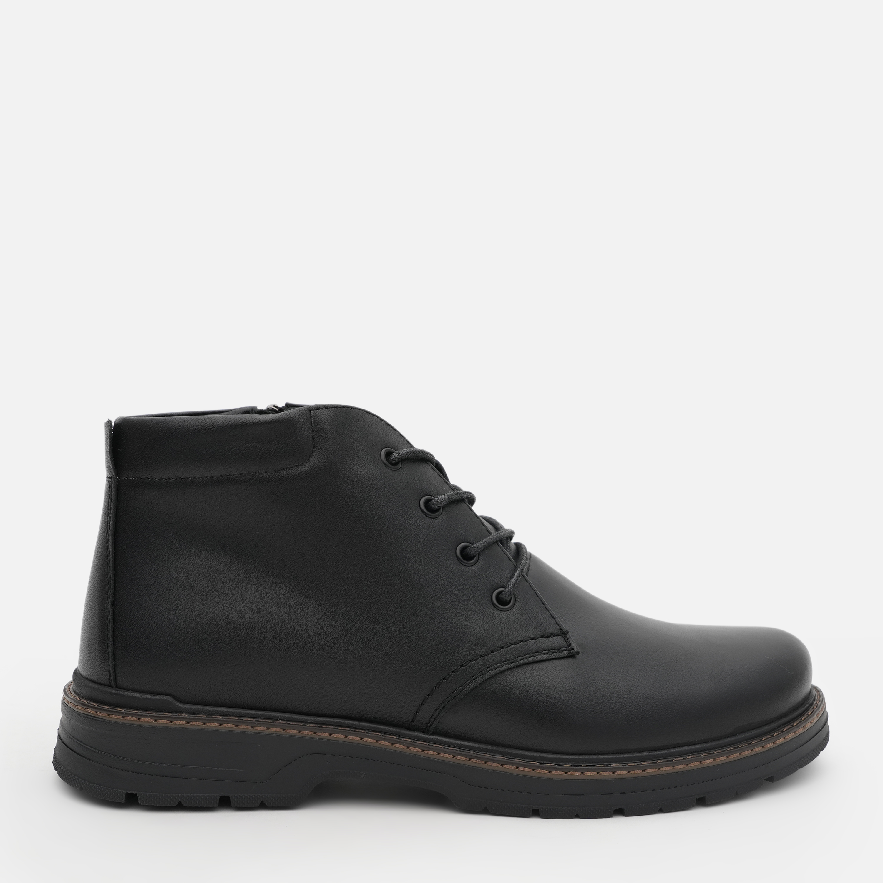 Акція на Чоловічі черевики зимові Prime Shoes 730 Black Leahter 16-730-30111 41 27 см Black від Rozetka